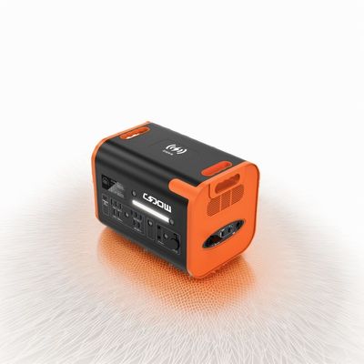 কালো এবং কমলা 2 200W পোর্টেবল সৌর বিদ্যুৎ কেন্দ্র আপনার আউটডোর রিচার্জিং জন্য উৎস