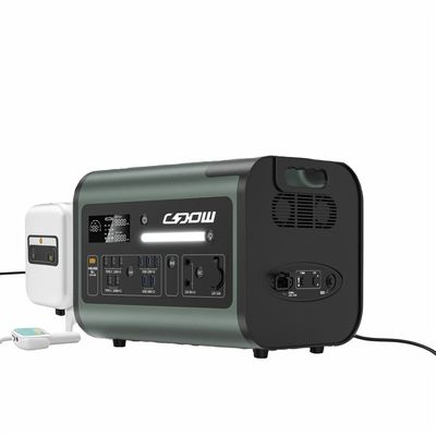 উচ্চ ক্ষমতা 2200W পোর্টেবল পাওয়ার স্টেশন 2048Wh বহিরঙ্গন ক্যাম্পিং জন্য সৌর চার্জিং