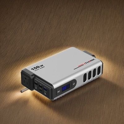150W পোর্টেবল পাওয়ার স্টেশন পুনর্ব্যবহারযোগ্য এবং দ্রুত চার্জিং স্ট্যান্ডবাই সৌর শক্তি সঞ্চয়