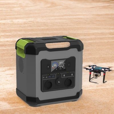 2000W এসি আউটপুট পোর্টেবল পাওয়ার স্টেশন 1680wh লিথিয়াম ব্যাটারি সৌর জেনারেটর বহিরঙ্গন জন্য