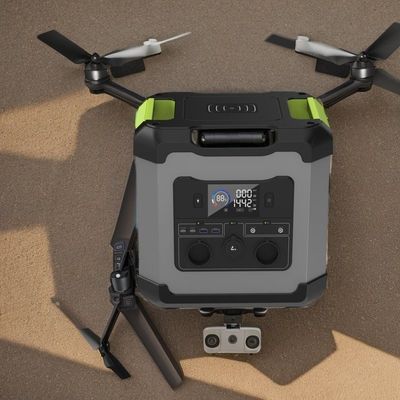 2000W এসি আউটপুট পোর্টেবল পাওয়ার স্টেশন 1680wh লিথিয়াম ব্যাটারি সৌর জেনারেটর বহিরঙ্গন জন্য