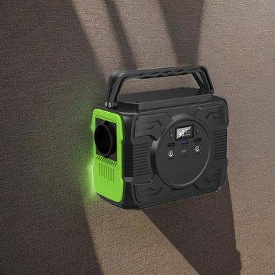 200W আউটডোর এনার্জি স্টোরেজ পাওয়ার স্টেশন 100W হেডলাইট ডিজাইন এবং DC1 2 আউটপুট সহ