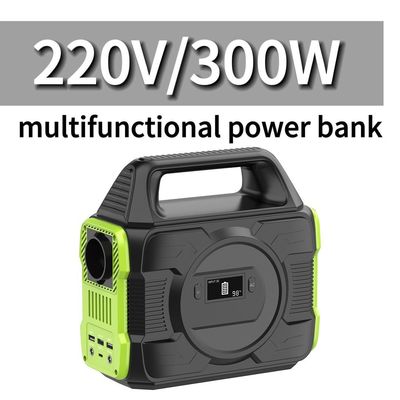 পুনর্ব্যবহারযোগ্য 110V 220V 300W পোর্টেবল পাওয়ার স্টেশন সৌর জেনারেটর পাওয়ার সাপ্লাই পাওয়ার ব্যাংক