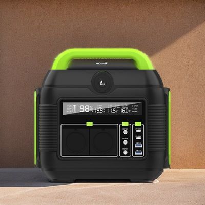 600W 110V/220V লিথিয়াম ব্যাটারি সৌর বহনযোগ্য বিদ্যুৎ কেন্দ্র পরিবেশ বান্ধব বহিরঙ্গন জন্য