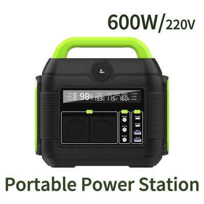 অ্যাডভেঞ্চার ক্যাম্পিং অপরিহার্য 600W আউটডোর পোর্টেবল পাওয়ার ব্যাংক কাস্টমাইজযোগ্য রঙের সাথে