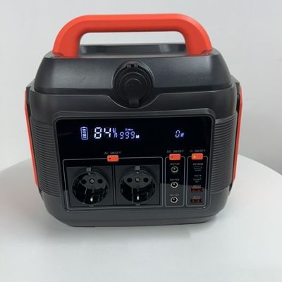 সুরক্ষা ফাংশন সহ বহনযোগ্য 600W লিথিয়াম ব্যাটারি হোম আউটডোর ক্যাম্পিং জেনারেটর
