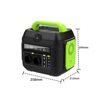 Un এসি সকেট 600W রিচার্জেবল আলো পোর্টেবল মোবাইল পাওয়ার স্টেশন সৌর জেনারেটর