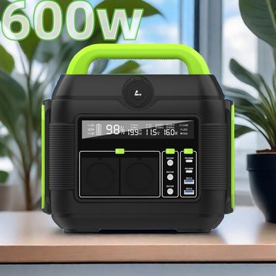 এমপিপিটি সোলার জেনারেটর 600W 576Wh 14.4V 40Ah 160000mAh রিভেল এলসিডি পোর্টেবল পাওয়ার স্টেশন