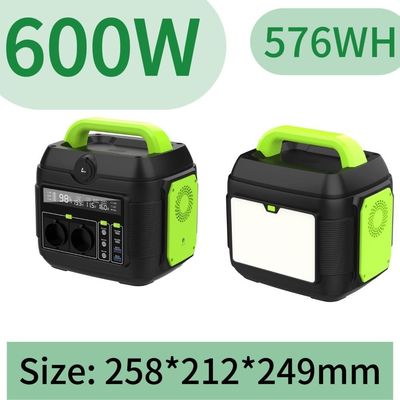 এলইডি লাইট কাস্টমাইজযোগ্য রঙের সাথে 600W সৌর জেনারেটর শর্ট সার্কিট সুরক্ষা ফাংশন