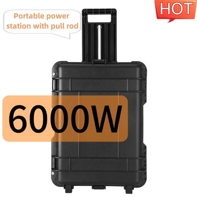 আউটডোর পাওয়ার সলিউশনের জন্য 6000W পিক পাওয়ার মাল্টিফাংশনাল পোর্টেবল সোলার জেনারেটর
