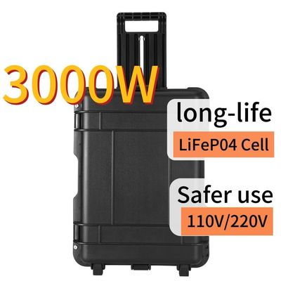গাড়ি এবং বহিরঙ্গন মোবাইল পাওয়ার সাপ্লাই 3000W পোর্টেবল সৌর জেনারেটর চার্জিং সময় 6-7h