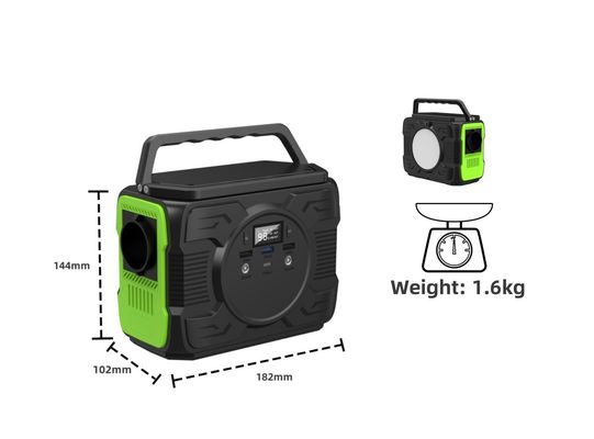 আউটডোর মোবাইল পাওয়ার সাপ্লাই 200W এবং USB1/USB2 এক্সপোর্ট 5V/2.1A এর সাথে