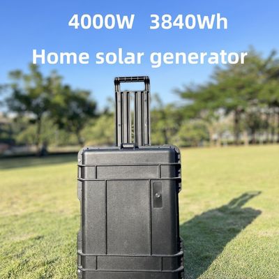 বহিরঙ্গন শক্তি সঞ্চয় LiFePO4 ব্যাটারি 4000W পোর্টেবল সৌর প্যানেল ক্যাম্পিং পাওয়ার স্টেশন
