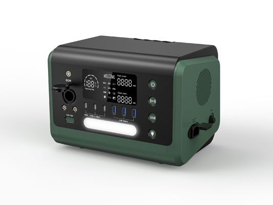 জরুরী স্ট্যান্ডবাই স্টোরেজ 600W দ্রুত চার্জ সহ বহনযোগ্য আউটডোর পাওয়ার স্টেশন 1 ঘন্টা