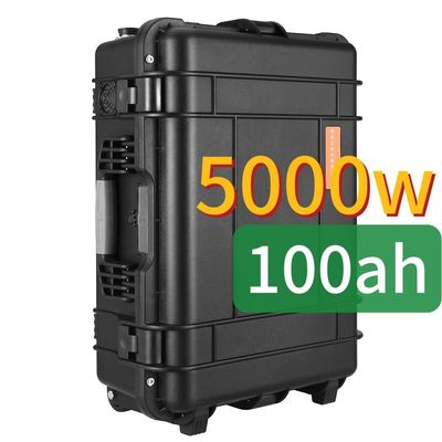 এবিএস অ্যালোয় শেল উপাদান 5000W100ah বড় ক্ষমতা লিথিয়াম ব্যাটারি সৌর বিদ্যুৎ কেন্দ্র