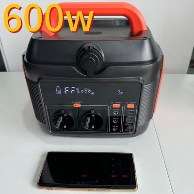 600W/576wh সৌর জরুরী পোর্টেবল পাওয়ার স্টেশন লিথিয়াম ব্যাটারি সঙ্গে অগ্রাধিকার এ