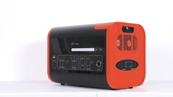 2200W40ah ওয়্যারলেস চার্জিং সৌর শক্তি স্টোরেজ পাওয়ার স্টেশন গরম কমলা কালো সঙ্গে