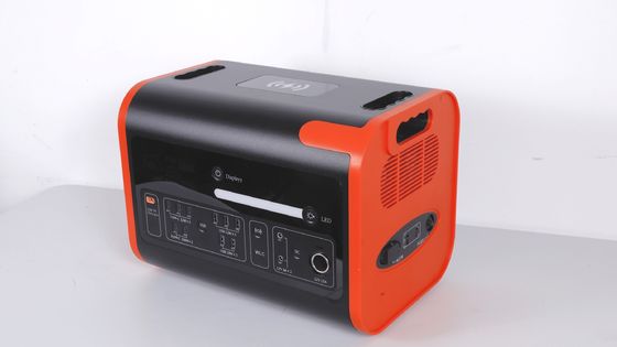 2200W40ah ওয়্যারলেস চার্জিং সৌর শক্তি স্টোরেজ পাওয়ার স্টেশন গরম কমলা কালো সঙ্গে