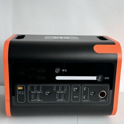 বহনযোগ্য পাওয়ার স্টেশন 2200W আউটডোর ক্যাম্পিং জন্য বিশুদ্ধ সাইন LiFePO4 ইউপিএস ব্যাকআপ ব্যাটারি