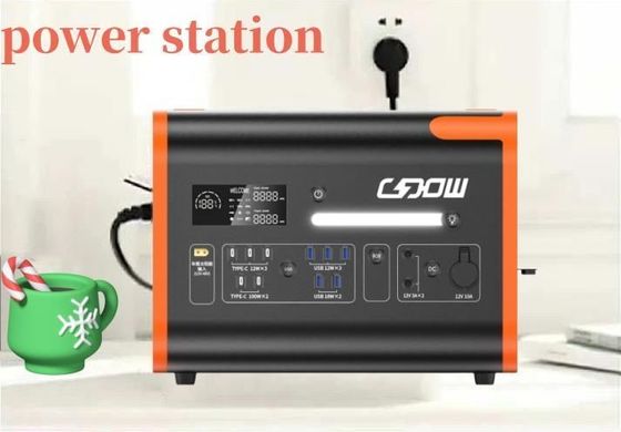 2200W এসি ডিসি সি-টাইপ ব্যাটারি ব্যাকআপ পাওয়ার জরুরী পোর্টেবল পাওয়ার স্টেশন কাস্টমাইজযোগ্য