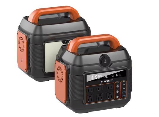 গরম 600W/576wh এসি ডিসি সি-টাইপ ব্যাটারি ব্যাকআপ পাওয়ার জরুরী পোর্টেবল পাওয়ার স্টেশন
