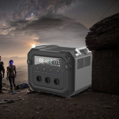 ইনভার্টার বাইডাইরেকশনাল ইনভার্টার 2500W ক্যাম্পিং আউটডোর হোম পোর্টেবল পাওয়ার স্টেশন জন্য