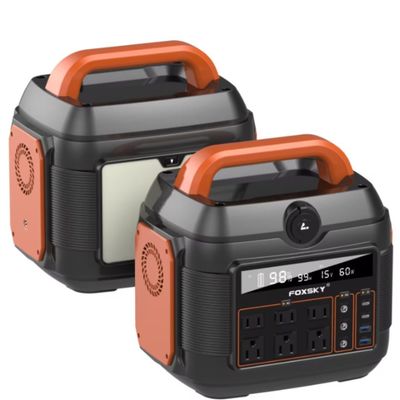 লিথিয়াম ব্যাটারি সহ 600W সৌর শক্তি বহনযোগ্য বহিরঙ্গন শক্তি সঞ্চয় শক্তি স্টেশন