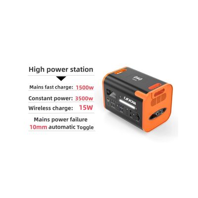 3500W ধ্রুবক শক্তি আউটপুট এসি / ডিসি আউটপুট হোম এনার্জি স্টোরেজ স্টেশন জন্য পোর্টেবল ইউপিএস