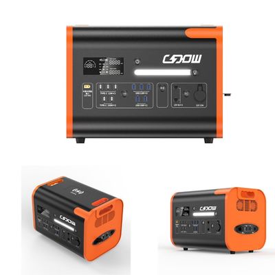 AT22 LiFePO4 হট অরেঞ্জ 2200W/2048wh ভ্রমণ এবং বহিরঙ্গন জন্য পোর্টেবল পাওয়ার স্টেশন