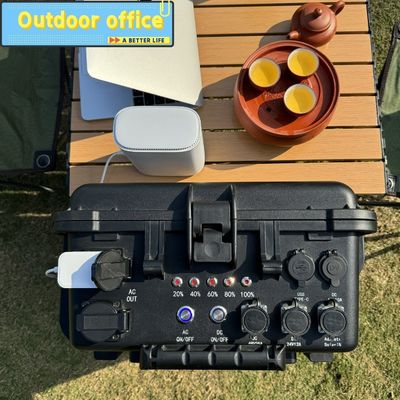 এসি আউটপুট 110V/220V বড় ক্ষমতা 6216wh ক্যাম্পিং সোলার প্যাক 6-7 ঘন্টা চার্জিং সময়