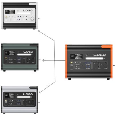 LiFePO4 বহনযোগ্য পাওয়ার স্টেশন 40ah/2200W/2400W মাল্টি-সিন চার্জিং এবং জরুরী জন্য