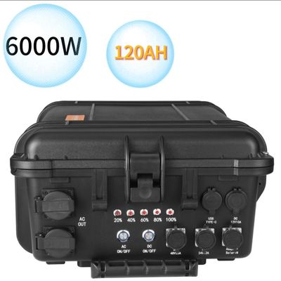 পোর্টেবল 6000W/6216wh টার্নারি লিথিয়াম ব্যাটারি শক্তি সঞ্চয় জরুরী বিদ্যুৎ কেন্দ্র