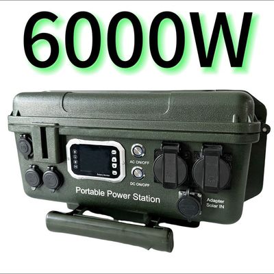 এমপিপিটি নিয়ামক 6000W/6048wh পোর্টেবল এসি/ডিসি আউটডোর মোবাইল পাওয়ার স্টেশন পণ্যের জন্য