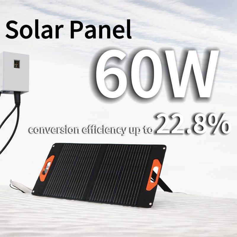 30W*2PCS হোম মেড ইন সোলার প্যানেল 56*63*4.5cm ভাঁজ আকারের সাথে