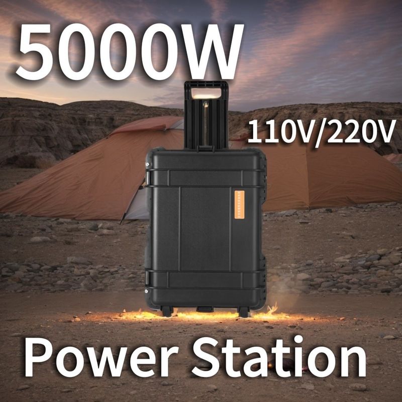 48 কেজি সৌর বিদ্যুৎ সরবরাহ 5000W বহনযোগ্য পাওয়ার স্টেশন বহিরঙ্গন ক্যাম্পিং কাস্টমাইজেশনের জন্য
