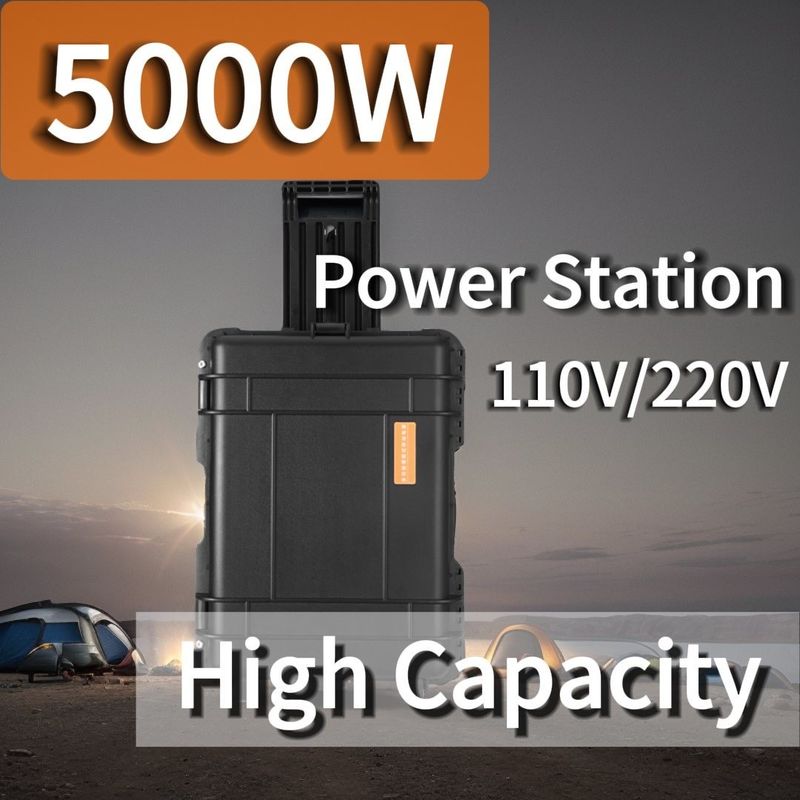 চার্জিংয়ের জন্য 5000W সোলার জেনারেটর 8000W পিক পাওয়ার 6-7 ঘন্টা চার্জিংয়ের সময় উচ্চ-