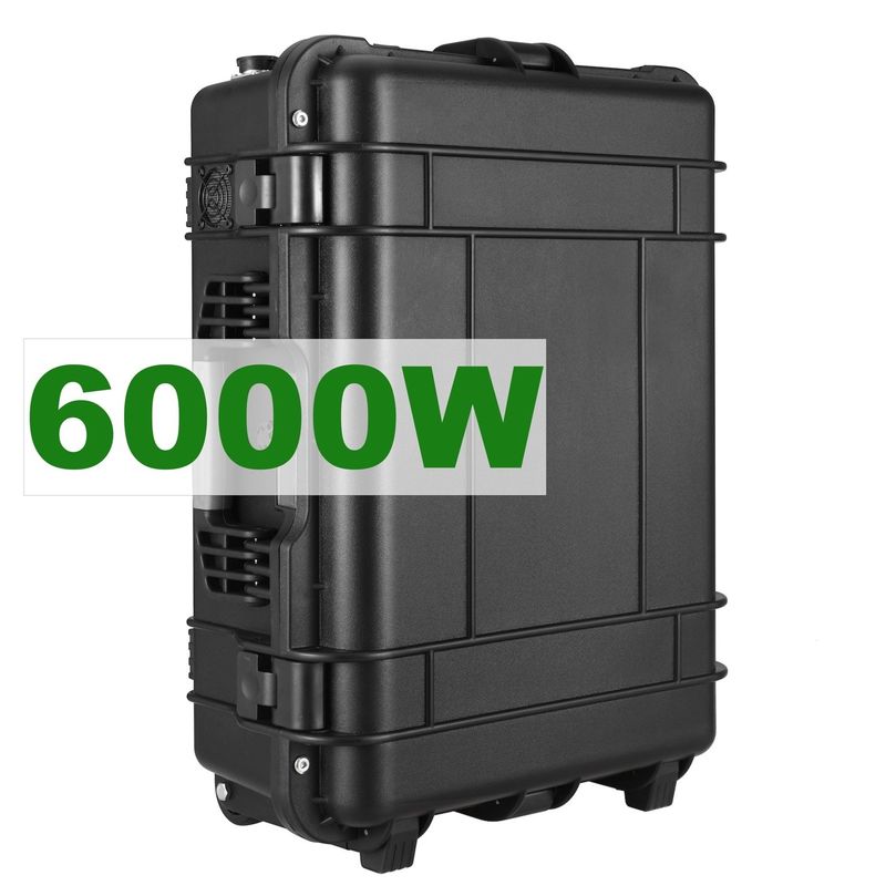 6000W টার্নারি লিথিয়াম ব্যাটারি সৌর জেনারেটর বহিরঙ্গন কার্যকলাপের জন্য বিদ্যুৎ কেন্দ্র