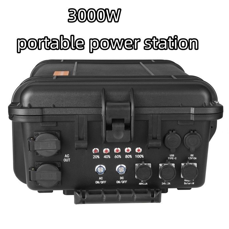 LiFePO4 ব্যাটারি এবং টান রড সঙ্গে পোর্টেবল 3000W সৌর বিদ্যুৎ কেন্দ্র কাস্টমাইজড অনুরোধ