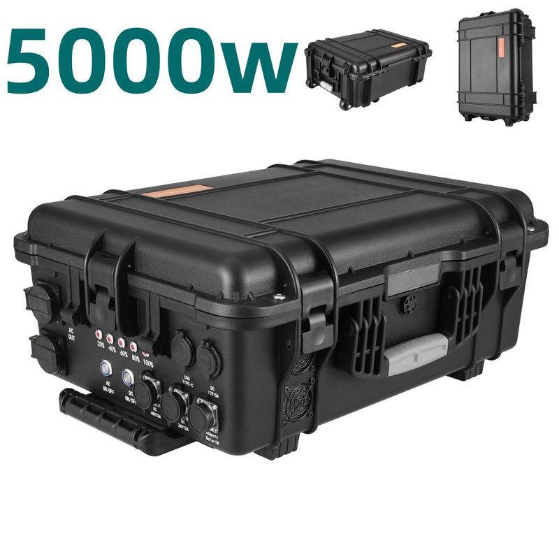অগ্নিরোধী হাউজিং সোলার জেনারেটর 8000W পিক পাওয়ার এবং ইউএসবি / টাইপ-সি 18W সর্বোচ্চ আউটপুট সহ