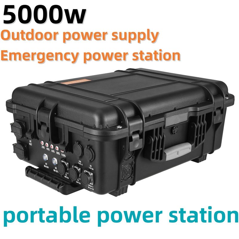 ইউএসবি/টাইপ-সি 18W সর্বোচ্চ আউটপুট সহ 3000W/4000W/5000W সৌর বহিরঙ্গন মোবাইল চার্জিং স্টেশন