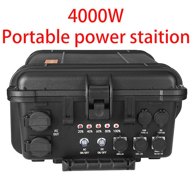 বহিরঙ্গন ক্যাম্পিংয়ের ক্ষমতা 4000W এবং ইউএসবি / টাইপ-সি 18W ম্যাক্স সোলার জেনারেটর