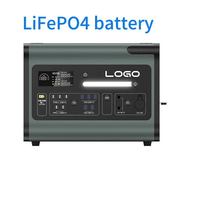 জরুরী ভ্রমণের ব্যাকআপের জন্য 300W 500W 1800W পোর্টেবল রিচার্জেবল সোলার পাওয়ার স্টেশন