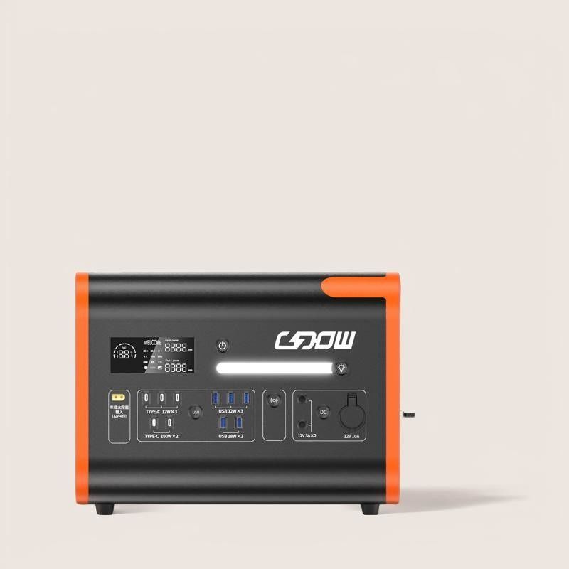 টাইপ-সি 3*18W/2*100W আউটপুট এবং প্যানেল সহ LiFePO4 ব্যাটারি পোর্টেবল সোলার জেনারেটর
