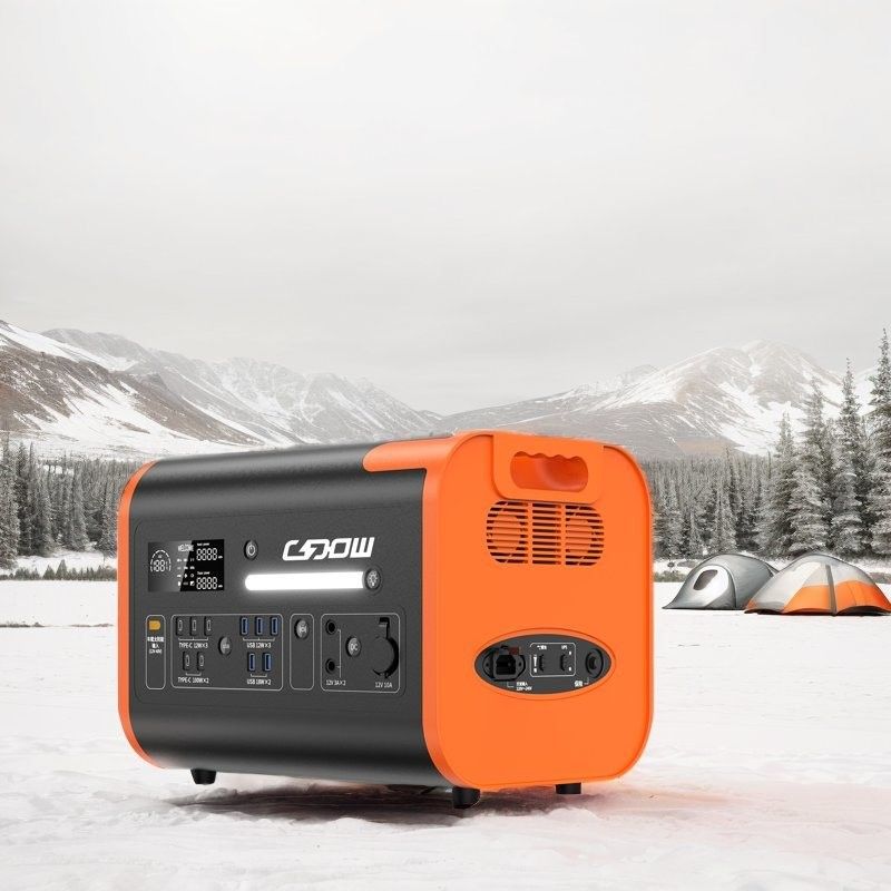 2048wh নামমাত্র ক্ষমতা দ্রুত চার্জিং 1500W এবং সৌর প্যানেল সহ পোর্টেবল পাওয়ার স্টেশন