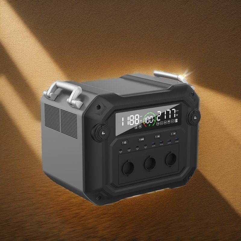 পোর্টেবল 2500W সৌর জেনারেটর আপনার বহুমুখী শক্তি সরবরাহ ভ্রমণ এবং জরুরী জন্য