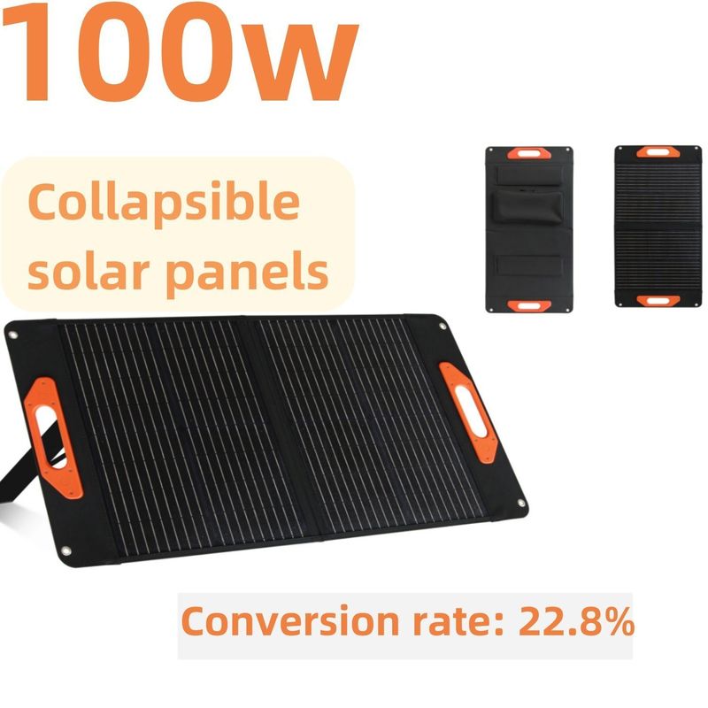 গরম 100W একক স্ফটিক সিলিকন সৌর প্যানেল খোলা আকার 169.8*43.1*3.2cm/66.9*17*1.3in