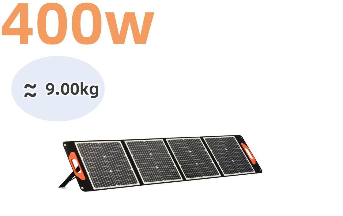 টেকসই বহিরঙ্গন শক্তির জন্য 400W ভাঁজযোগ্য সৌর প্যানেল ইউবি -400 একক স্ফটিক সিলিকন