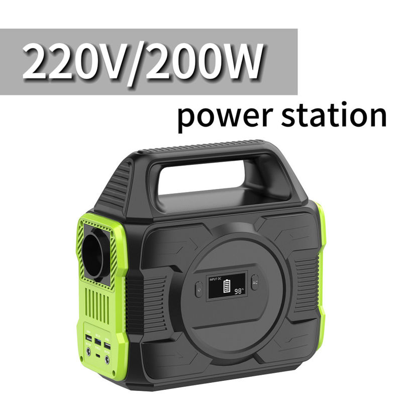 টাইপ সি ইনপুট/আউটপুট 5V/2.4A 200W মোডিফাইড ওয়েভ এসি আউটপুট সহ পোর্টেবল সৌর জেনারেটর