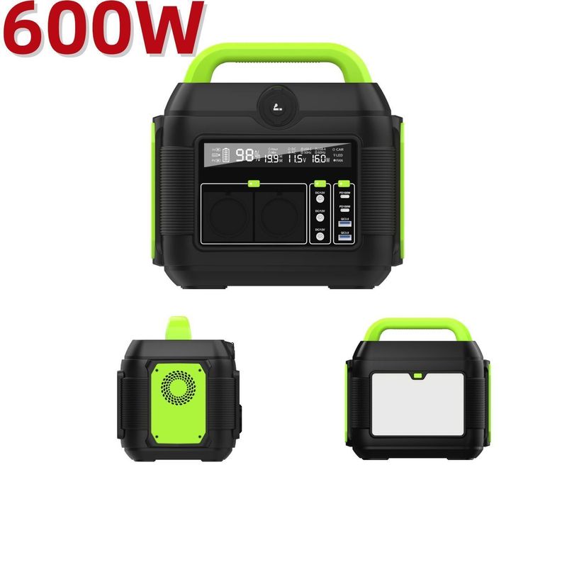 258*212*249mm 600W পাওয়ার স্টেশন আউটডোর হোম সোলার চার্জিং 576wh ক্ষমতা