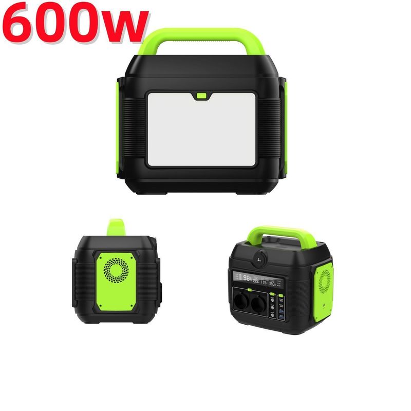 600W গরম লিথিয়াম আয়রন ফসফেট ব্যাটারি পোর্টেবল পাওয়ার স্টেশন 1 সহ সৌর জেনারেটর
